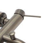 Vanová baterie SAT Aurum bez sprchového setu 150 mm broušený gun metal SATBAUR222BGM SATBAUR222BGM