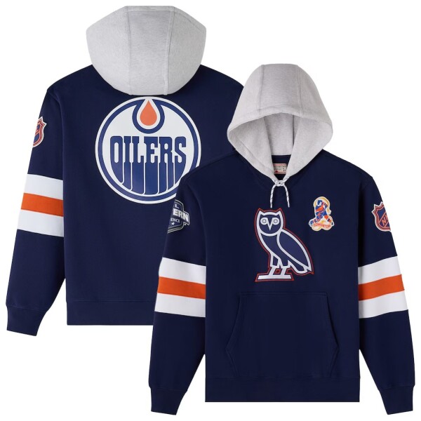 Pánská mikina Edmonton Oilers NHL x OVO Team Hoodie Velikost: M
