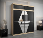 Šatní skříň Abi Bo s nástavcem Barva korpusu: Dub artisan, Rozměry: 250 cm, Dveře: Dub artisan
