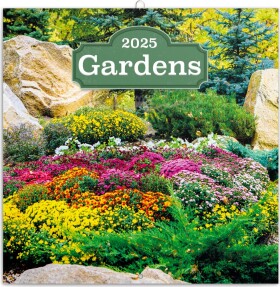 Kalendář 2025 poznámkový: Zahrady, 30 30 cm