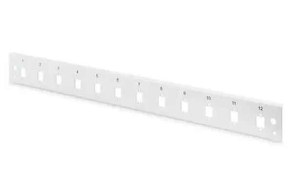 Digitus Čelní panel spojkové skříně 12x LC Duplex / Krycí panel / 1U / rychloupínací / šedý (DN-96206-QL)