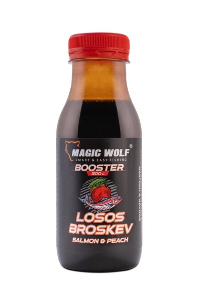 Magic Wolf Booster 300g - Losos/Broskev,Magic Wolf Booster 300g - Losos/Broskev