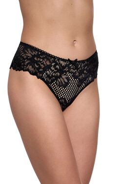 Dámské kalhotky 202 black/beige - GABIDAR černá L
