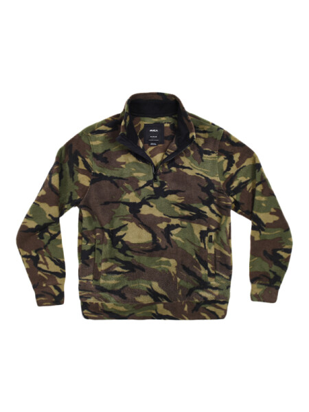 RVCA TASKER CAMO pánská mikina přes hlavu - M