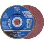 PFERD 67649115 PFF 115 A 120 PSF STEELOX vějířovitý brusný kotouč Průměr 115 mm Ø otvoru 22.23 mm nerezová ocel, ocel 10