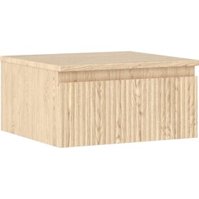 MEXEN/S - Rivel koupelnová skříňka pod umyvadlo 50 cm s deskou, 1 šuplík, reliéf , dub 91A20-05023-1-BFC81