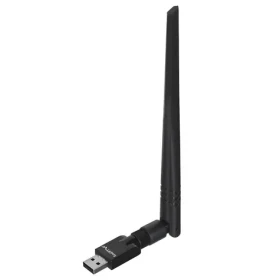 Lanberg Wi-Fi adaptér N300 černá / Wi-Fi adaptér / USB 2.0 / 300 Mbit/s / interní a externí anténa (NC-0300-WIE)