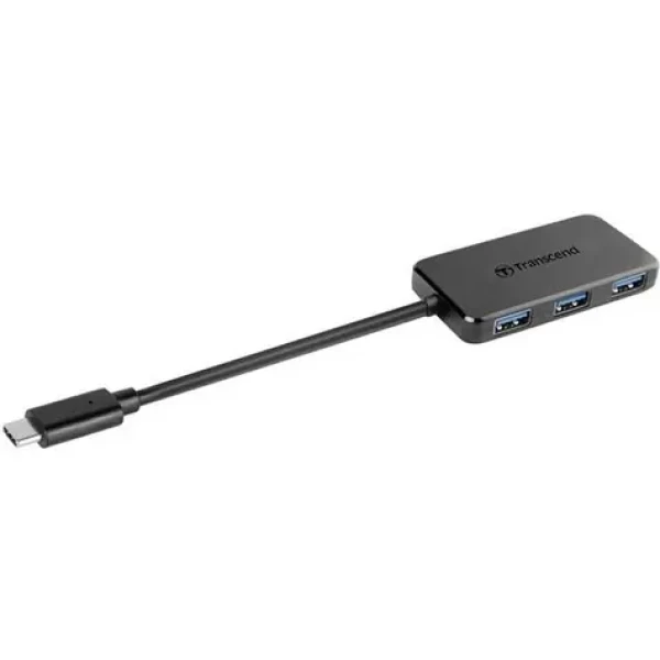 Transcend HUB2C černá / USB hub / 4× USB-A / USB-C / USB 3.2 Gen 1 / bez napájení (TS-HUB2C)