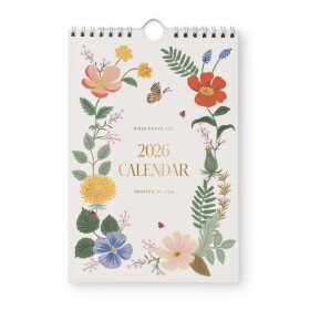 Rifle Paper Co. Nástěnný kalendář Strawberry Fields 2026, multi barva, papír