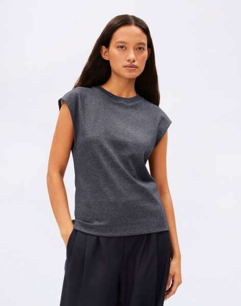 Armedangels Un-wasted Top 3595 steel melange-undyed XS