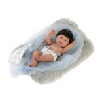 Llorens 73803 NEW BORN CHLAPEČEK - realistická panenka miminko s celovinylovým tělem - 40 cm