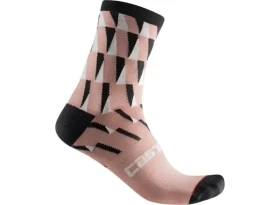 Castelli Pendio 12 dámské ponožky Blush Black Ivory vel. L/XL