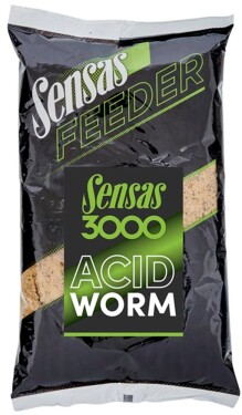 Sensas Krmítková směs 3000 Feeder 1kg - Acid Worm,Sensas Krmítková směs 3000 Feeder 1kg - Acid Worm