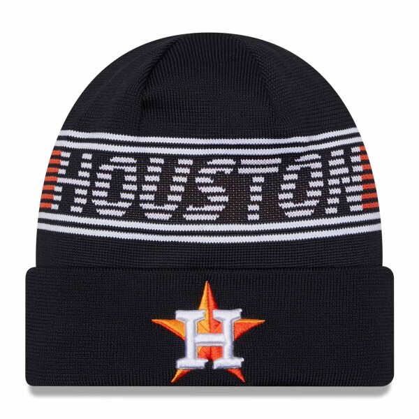 New Era Pánská zimní čepice Houston Astros MLB Authentic 2024 Clubhouse Beanie