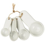 Ib Laursen Porcelánové odměrky White – set 4 ks, bílá barva, porcelán