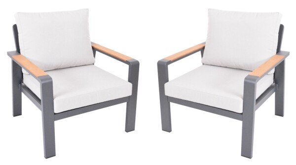 ROJA ROTTERDAM DUO hliníková křesla (2 ks)