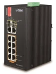 PLANET IFGS-1022HPT / Switch průmyslový / 8x 100Mb PoE+ / 2x 1Gb SFP / 802.3at 240W / -40 až 75 °C / IP30 (IFGS-1022HPT)