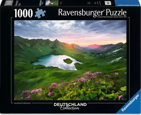 RAVENSBURGER Puzzle Horské jezero v Allgäu