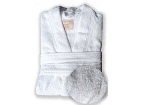 Župan do sauny BÍLÝ, froté, vel. L