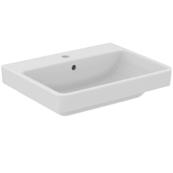 IDEAL STANDARD - i.Life B Umyvadlo, 60x48 cm, s přepadem, s otvorem na baterii, bílá T571701