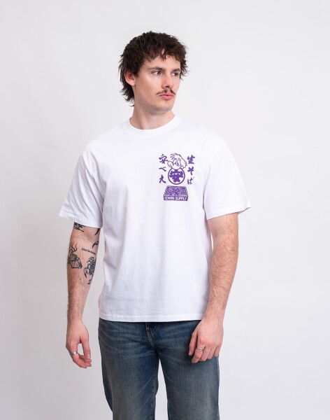 Tričko Edwin Soba Yasubé TS White garment washed