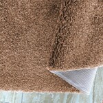 DumDekorace Shaggy koberec s vysokým vlasem světle hnědý Šířka: 120 cm | Délka: 170 cm