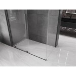 MEXEN/S - Velar sprchový kout, posuvné dveře 140 x 75, transparent, grafit metal 871-140-075-01-95