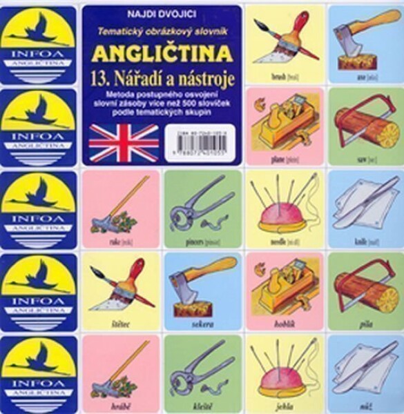 Najdi dvojici Angličtina 13. Nářadí nástroje