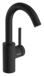 Hansgrohe Umyvadlová baterie s výpustí CoolStart matná černá / Umyvadlová baterie / otočný výtok / EcoSmart+ 4 l/min (74740670)