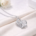 Stříbrný náhrdelník Nekonečná láska - stříbro 925/1000, Stříbrná 45 cm