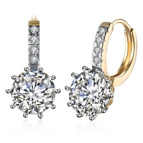 Náušnice Swarovski Elements Dora, Zlatá