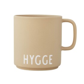 DESIGN LETTERS Porcelánový hrnek Beige Hygge 300 ml, béžová barva, porcelán