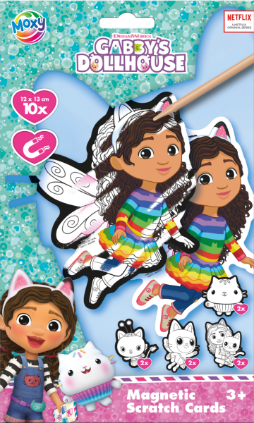 Magnetické vyškrabávací obrázky Gábinčin kouzelný domeček 10 ks - Craft Creative