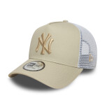 New Era Pánská kšiltovka New York Yankees MLB 940 League Essential béžová s bílou síťkou