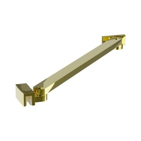 Erga Paris, rohová vzpěra pro sprchové zástěny o tloušťce skla 6/8/10 mm, délka 35cm, zlatá lesklá, ERG-V02-PARIS-BAR35-GD