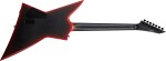 ESP LTD EXL-7 Baritone Black Metal Black Redburst Satin