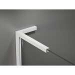 MEXEN/S - Velar L sprchový kout, posuvné dveře 90 x 75, transparent, bílá 871-090-075-03-20