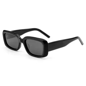 VeyRey Hranaté acetátové polarizační sluneční brýle Xep černá obruba černá skla (8596545423210)