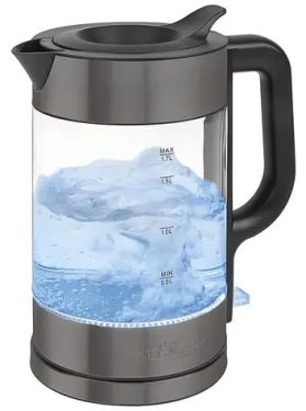 ProfiCook WKS 1322 G černá / Rychlovarná konvice / sklo a nerez / 2200 W / 1,7 l