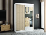 Šatní skříň Abi Lamelo 2 Barva korpusu: Černá, Rozměry: 250 cm