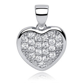 LUNICA Stříbrný přívěsek SRDCE 0028 Ag 925; ≤1,6 g.