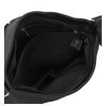 Trendy dámská koženková crossbody kabelka Alena, černá