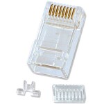 RJ45 síťový adaptér CAT 5e Zahnutý o 90° směrem nahoru [1x RJ45 zástrčka - 1x RJ45 zásuvka] 0.00 m černá Renkforce