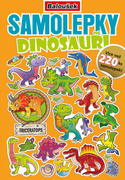 Samolepkový sešit - A5 - Dinosauři