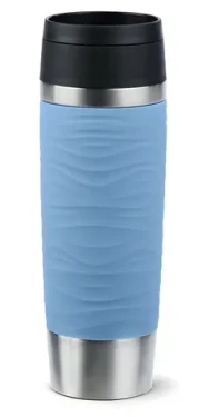 EMSA Termohrnek Travel Mug Waves Grande 0.5l světle modrá / Nerezová ocel / Záruka 5 let (N2022600)