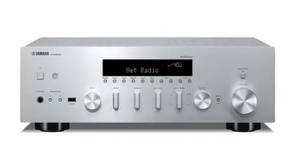 Yamaha R-N600A stříbrná / AV Receiver / 2 kanály / FM / DAB / BT / WiFi / RJ45 / AUX / RCA / Coax / Optický vstup (100002066148)
