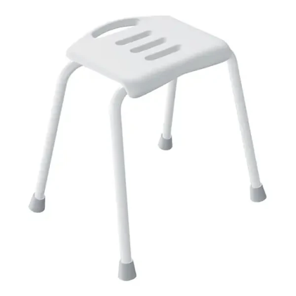 Spirella SITZ sedátko do sprchy bílé / ocel / 48 cm / do 130 kg (7610583300119)