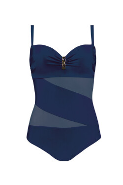 Jednodílné dámské plavky GOLD 5 - S8030 tmavě modrá 48C