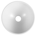 SAPHO - MINOR umývátko na desku, litý mramor, Ø 26cm, bílá MR260