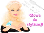 Mamido Česací hlava panenky na stylizaci účesu Blond